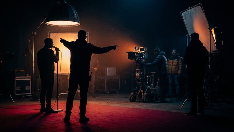 مخرج فيديو كليب — مشهد من إنتاج فيديو كليب